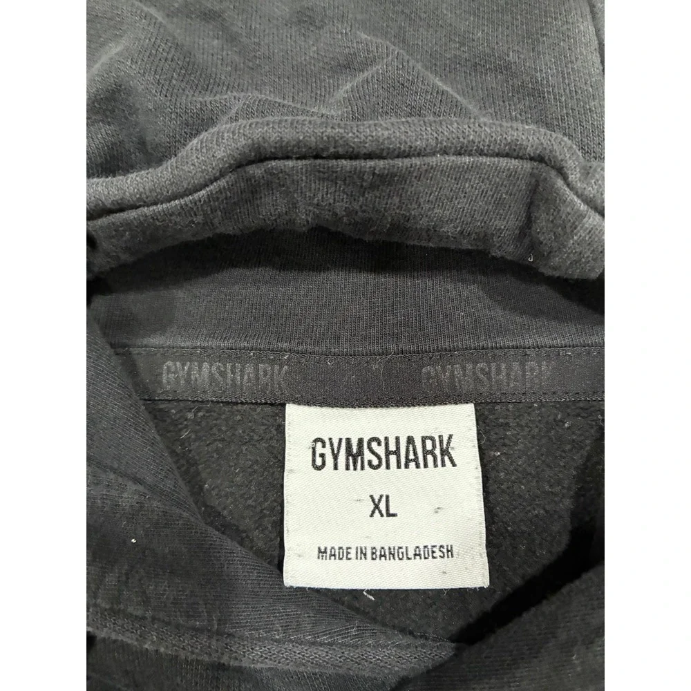Gymshark Apollo Hoodie Mens‎ XL Black Logo Pullover Sweatshirt A2A4F